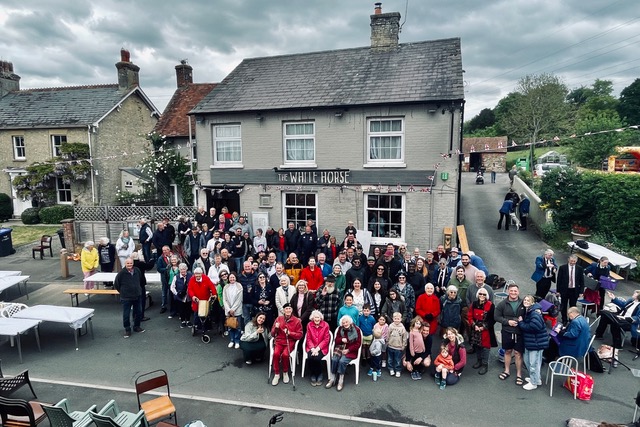 Quidhampton commemoration of Victory in Europe Day
